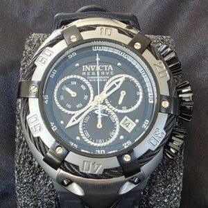 Invicta Reserve Men's Black Chronograph Watch